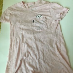 Rip n dip light pink tee